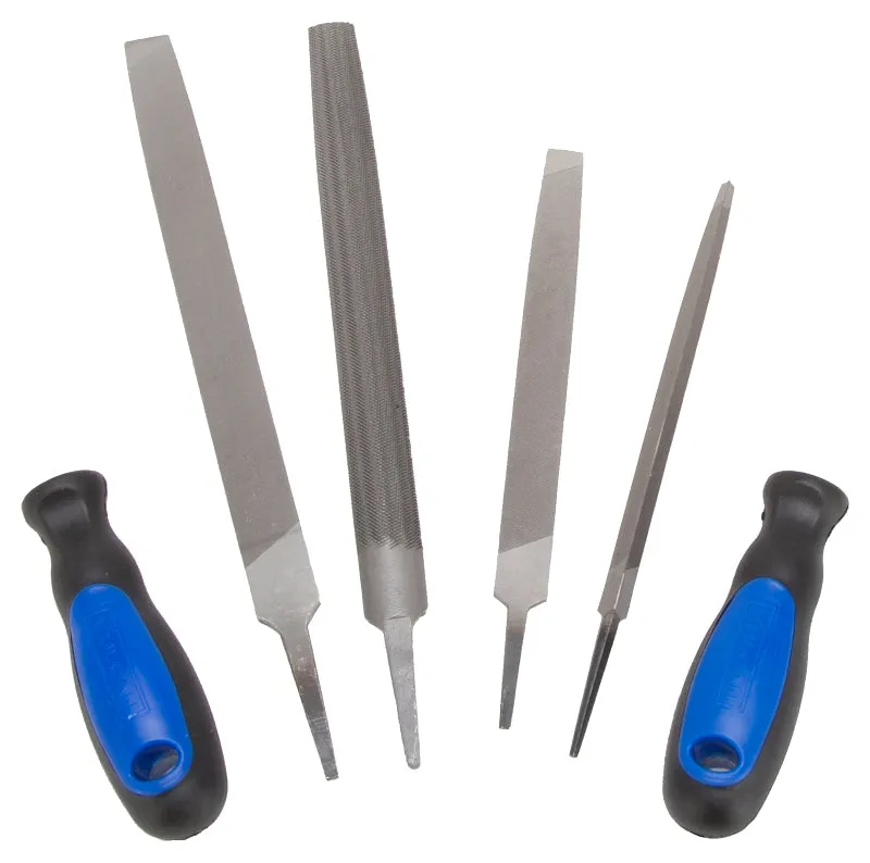 Vulcan JL-FS-6PCS-2 File Set, 6-Piece, Blade: Steel Handle: PP   TPR, Blue & Black (Handle) :CD: QUANTITY: 1