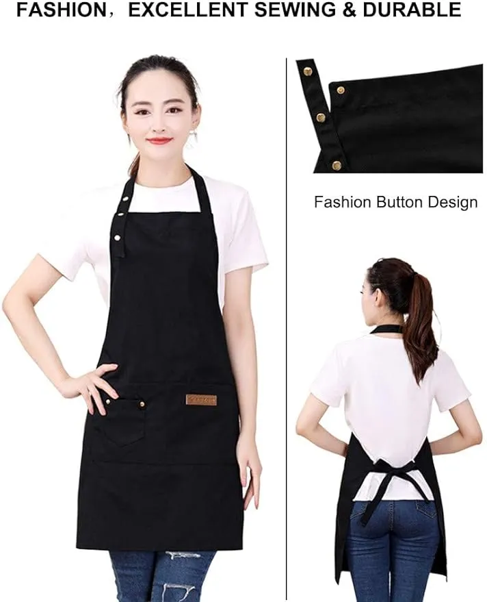 Waterproof Kitchen Aprons With 3 Pockets