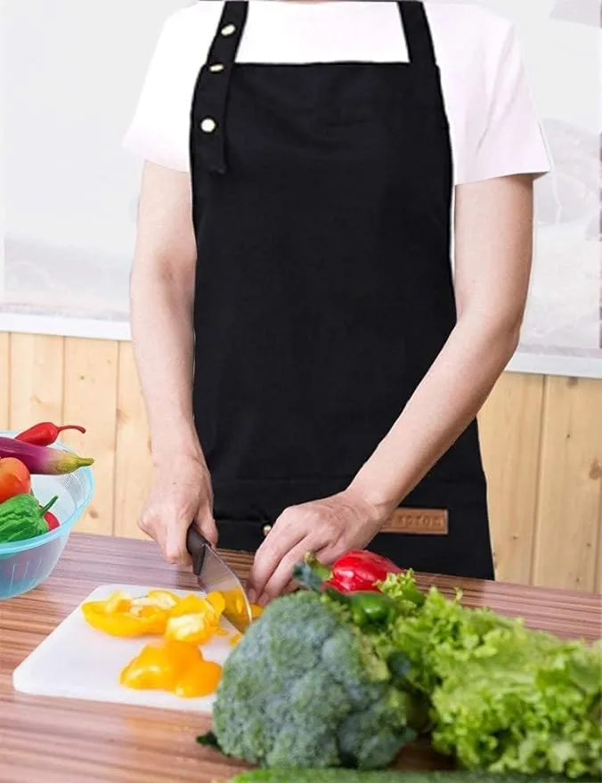 Waterproof Kitchen Aprons With 3 Pockets