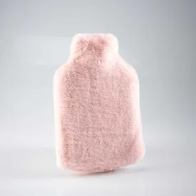 x2 Faux Fur Hot Water Bottles (THIS ONE   A SECOND COLOUR CHOICE) Soft Pink by Katrina Hampton