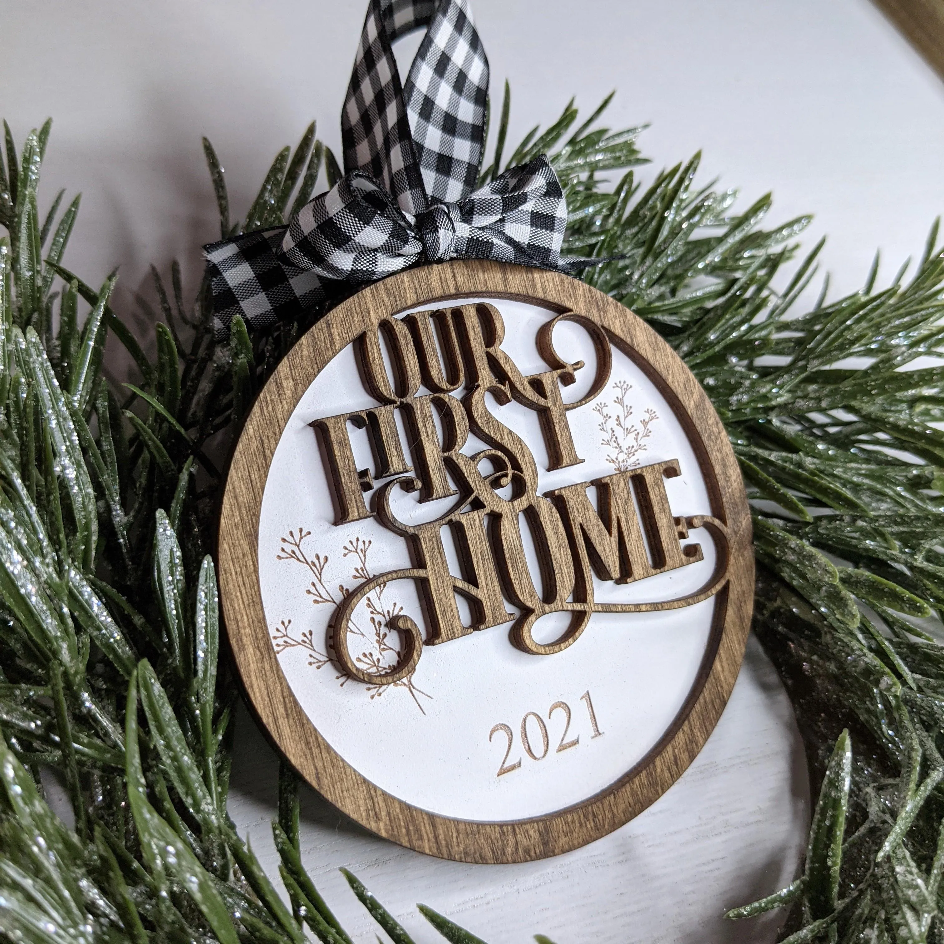 Year of Firsts Ornament SVG Set Glowforge Laser Ready