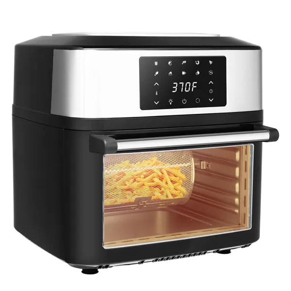 ZOKOP Air Fryer 16L 1800W All-in-One Airfryer Oven Black with Visible Window